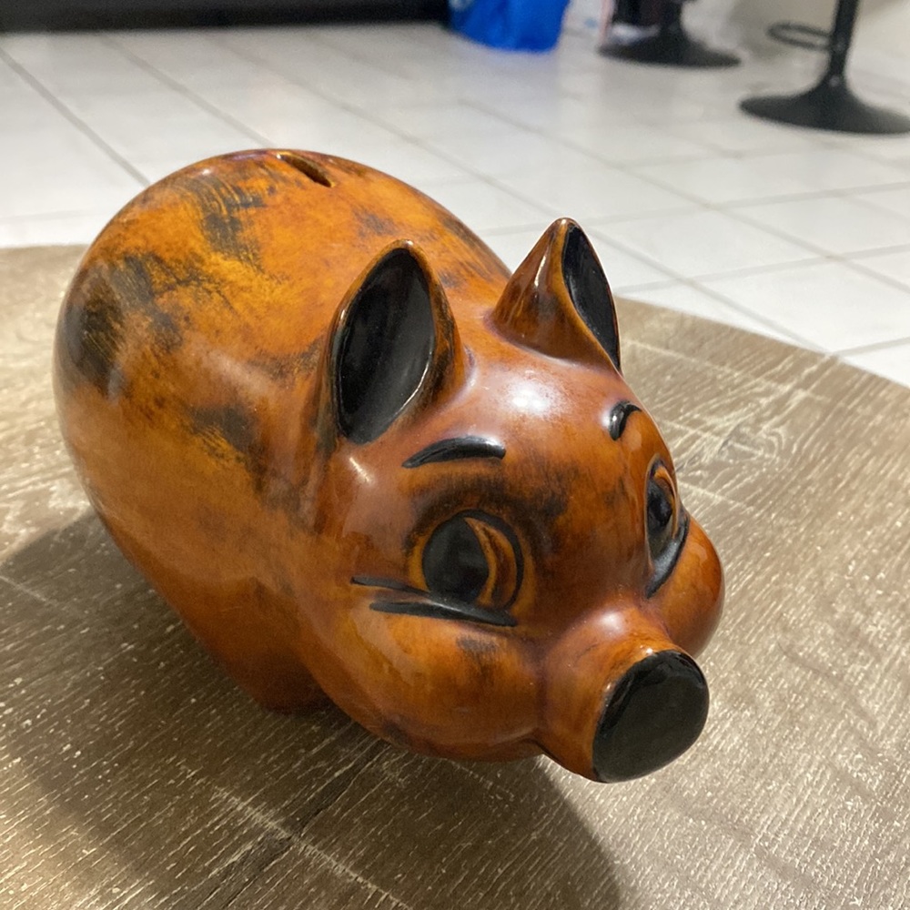 Rob Roy Brown Piggy Bank #654